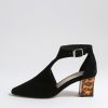 Shoes Django & Juliette | Django & Juliette Hobartet Black Suede/Leopard