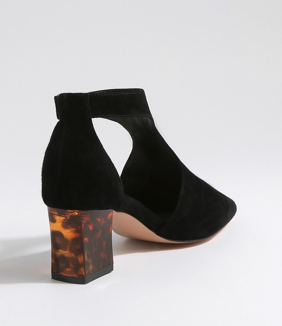 Shoes Django & Juliette | Django & Juliette Hobartet Black Suede/Leopard