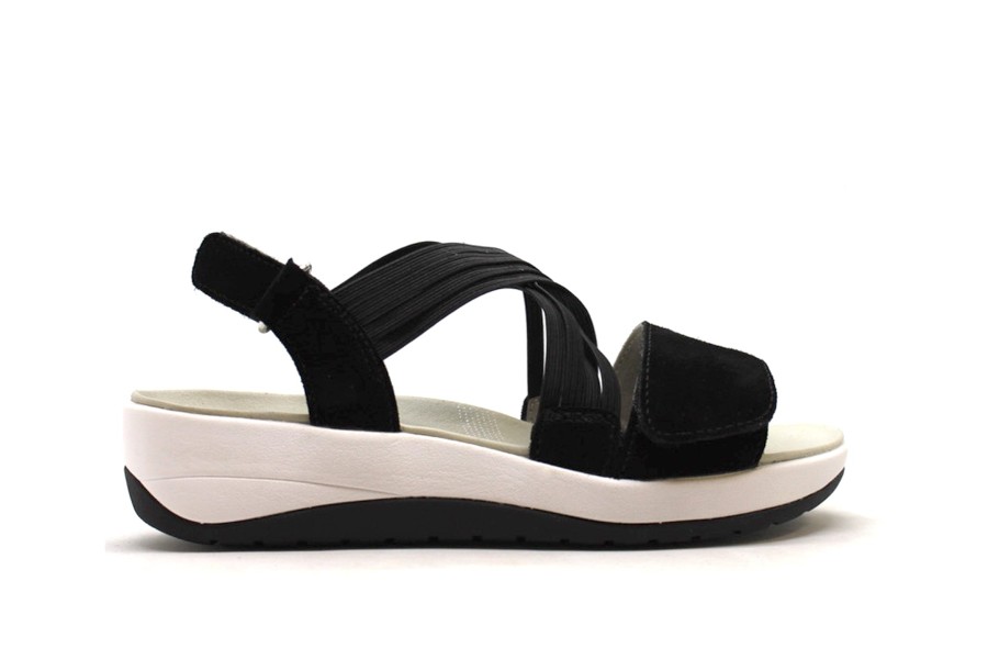 Sandals Ara | Ara 12-25952 Niles Black Velour