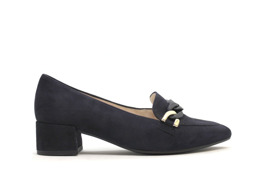 Shoes Gabor | Gabor 91.441 Suede Pump Atlantic