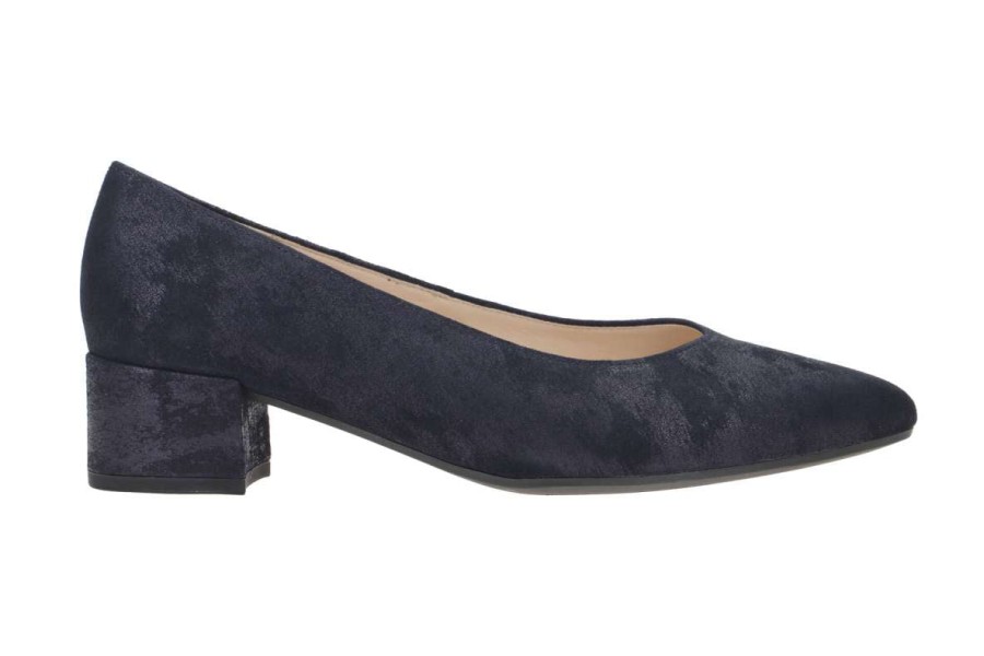 Shoes Gabor | Gabor 31.443.66 Pump Navy Metallic