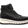 Shoes Gabor | Gabor 93.551 High Top Lace Up W/Zippers Black