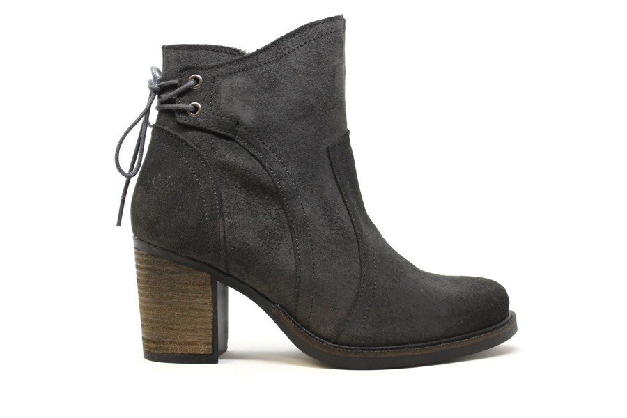 Waterproof Bos&Co | Bos & Co Barr Grey Suede Waterproof Bootie