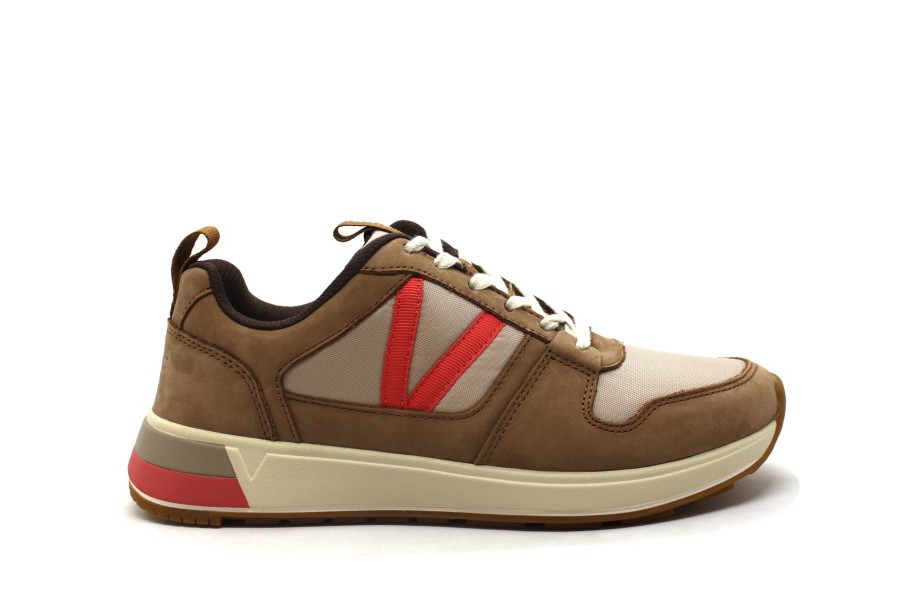 Shoes Vionic | Vionic - Rechelle Nylon/Nubuck Lace-Up Toffee