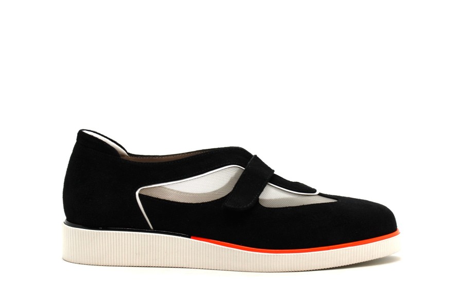 Shoes Beautifeel | Beautifeel - Libra Black Suede/White Multi