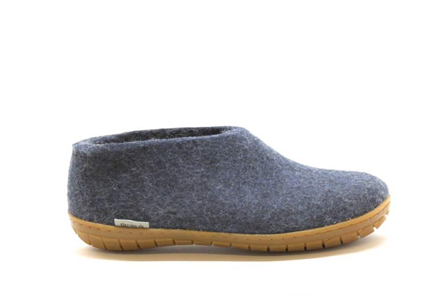 Slippers Glerups | Glerups - Shoe Denim (Rubber Sole)