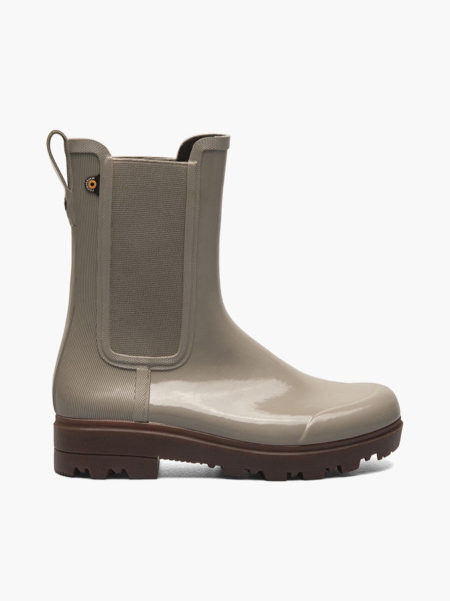 Rainboots Bogs | Bogs Holly Chelsea Tall - Taupe