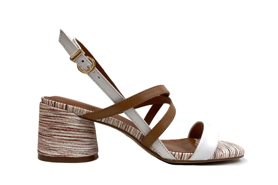 Special Occasion Capelli Rossi | Capelli Rossi Baser White/Cognac Sandal