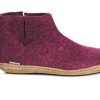 Slippers Glerups | Glerups Low Boot Cranberry