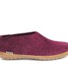 Slippers Glerups | Glerups - Shoe Cranberry (Rubber Sole)