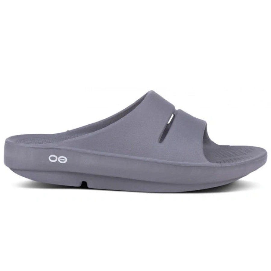 Sandals Oofos | Oofos - Ooahh Slide Unisex - Slate