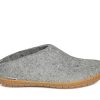 Slippers Glerups | Glerups Slip On Grey (Rubber Sole)