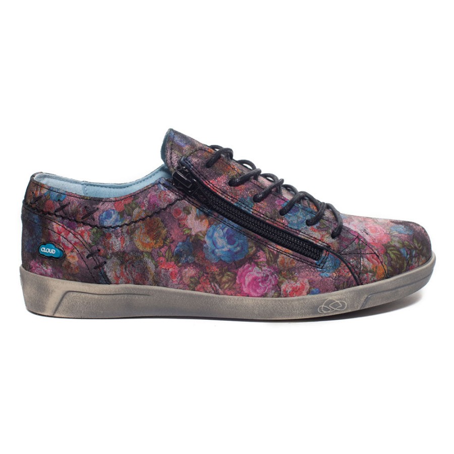 Shoes Cloud | Cloud Aika - Blomster Bordeaux