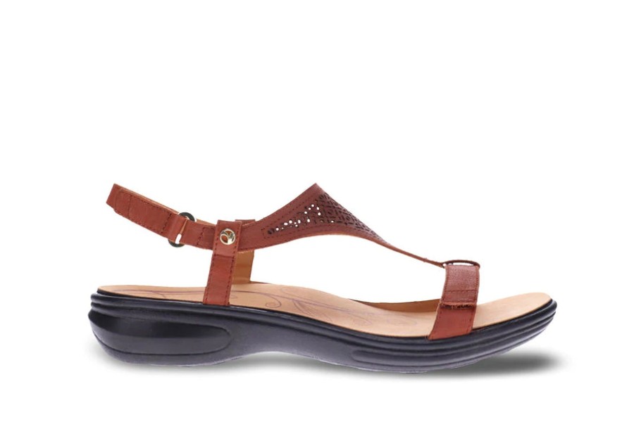 Sandals Revere | Revere Goldie Sante Fe Sandal Cognac 41