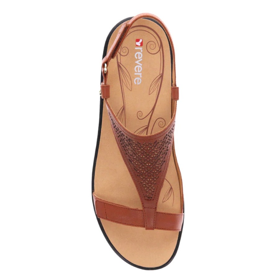 Sandals Revere | Revere Goldie Sante Fe Sandal Cognac 41