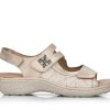 Sandals Remonte | Remonte D7647 Beige Metallic Multi Sandal