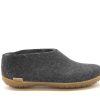 Slippers Glerups | Glerups - Shoe Charcoal (Rubber Sole)