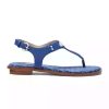 Sandals Michael Kors | Michael Kors Plate Thong Sandal - Cobalt