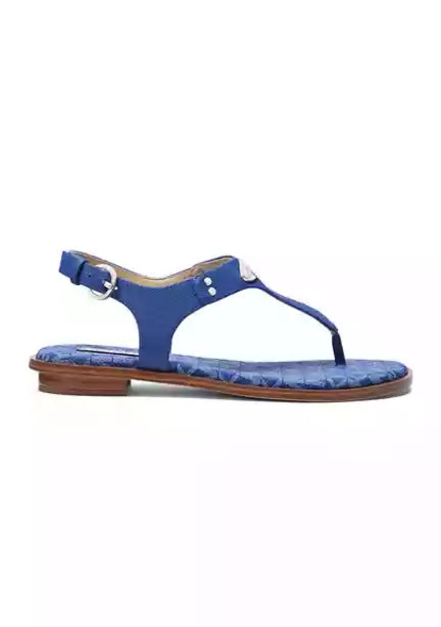 Sandals Michael Kors | Michael Kors Plate Thong Sandal - Cobalt