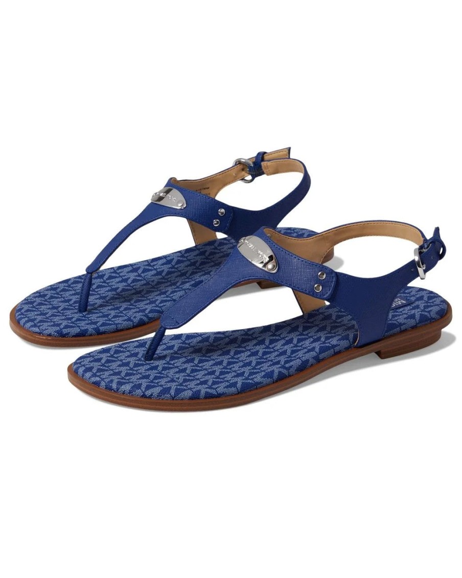 Sandals Michael Kors | Michael Kors Plate Thong Sandal - Cobalt