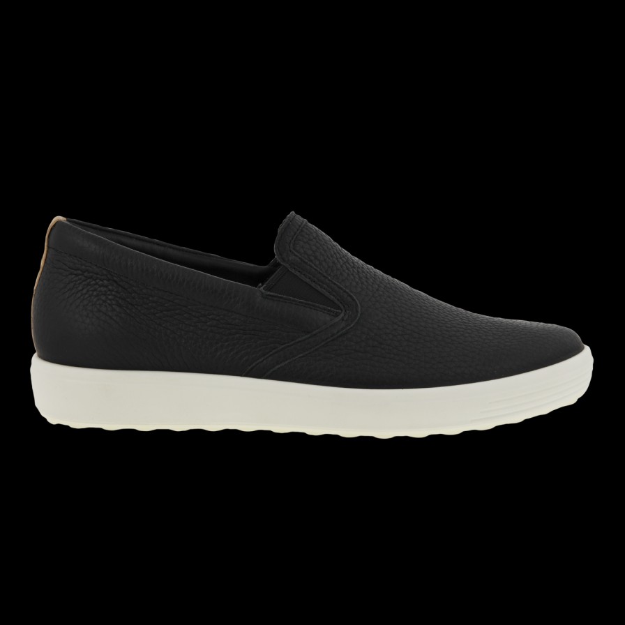 Shoes Ecco | Ecco 470493 50263 Soft 7 Slip On Black Powder