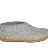 Slippers Glerups | Glerups - Shoe Grey (Rubber Sole)