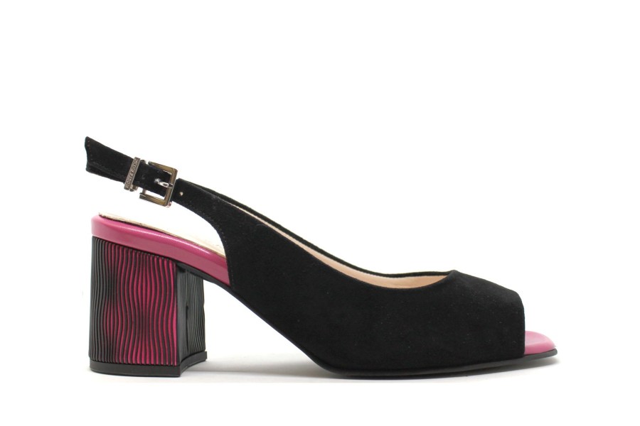 Sandals Peter Kaiser | Peter Kaiser 08581-954 Black Suede Berry