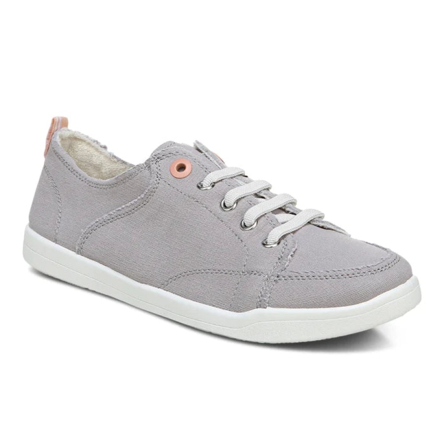 Shoes Vionic | Vionic Pismo Lt Grey Canvas Sneaker