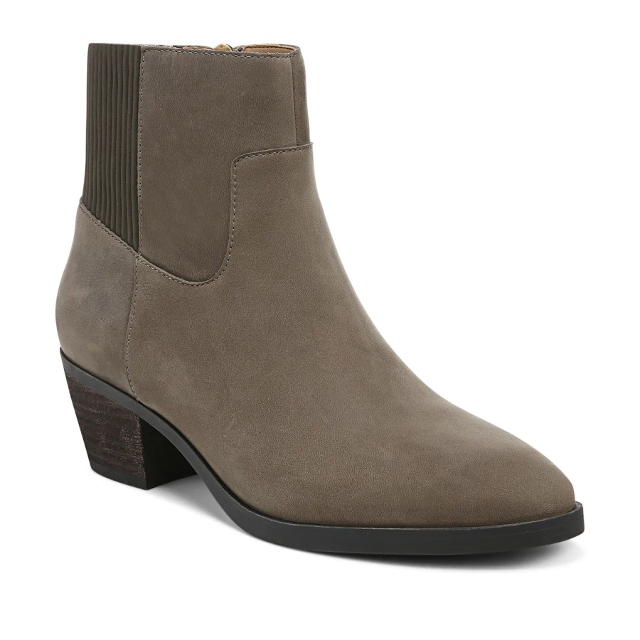 Waterproof Vionic | Vionic Shantelle Stone Nubuck Waterproof Bootie