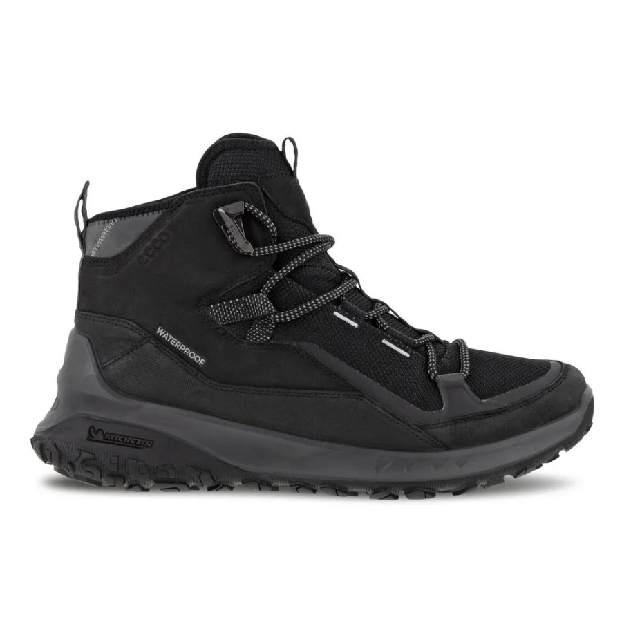 Waterproof Ecco | Ecco Men'S Ult-Trn Waterproof Mid Boot - Black