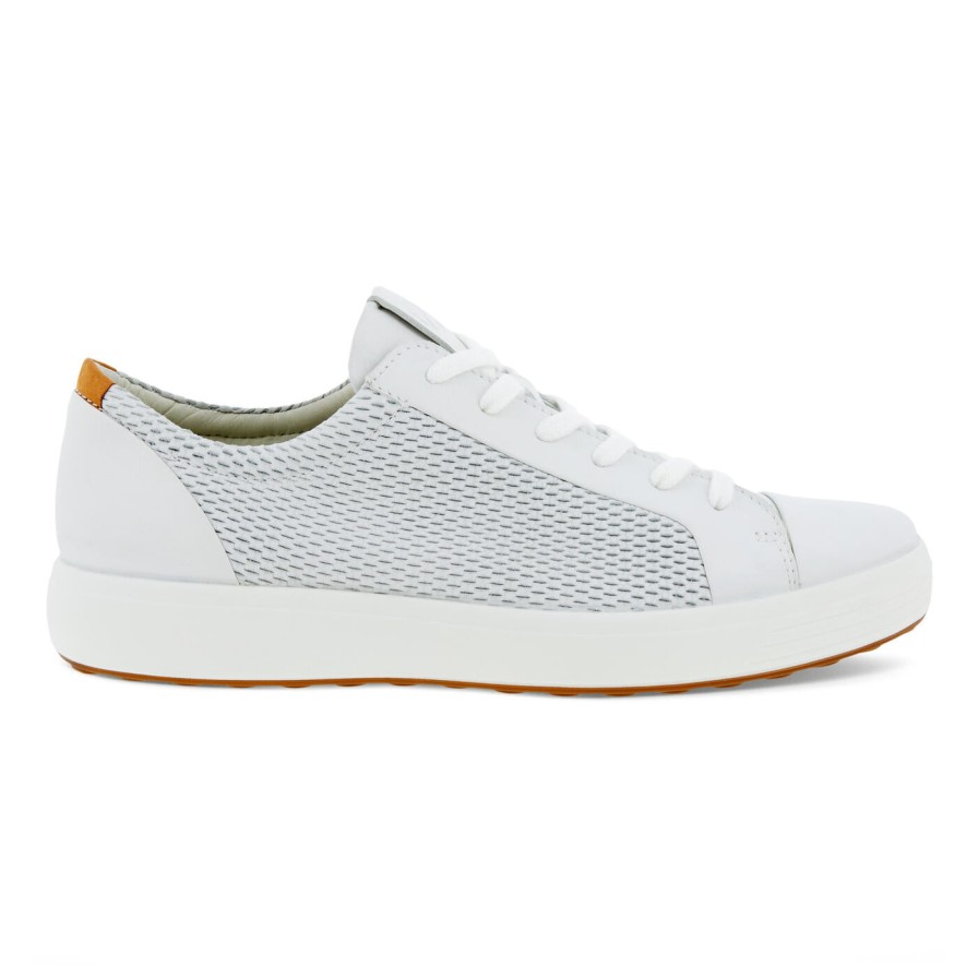 Shoes Ecco | Ecco 470364 60591 Men'S Lace Up White Lion