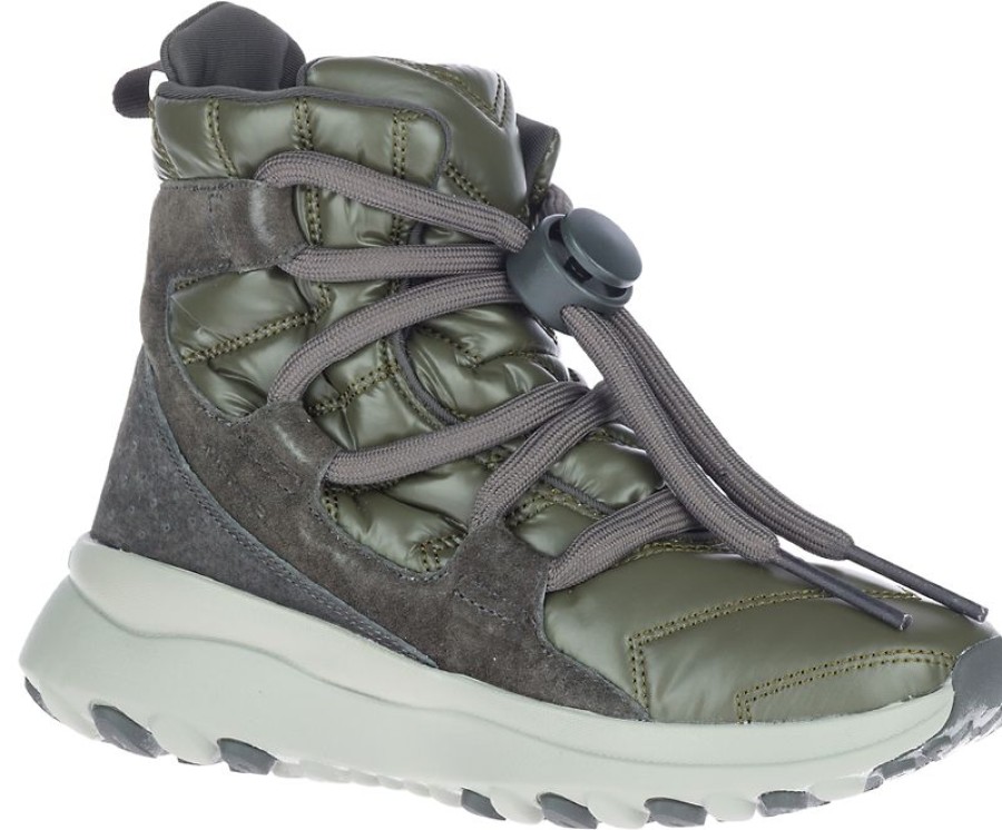 Waterproof Merrell | Merrell Cloud Puff Lace Bootie Olive