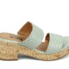 Special Occasion Miz Mooz | Miz Mooz Genna Aquamarine Cork Heel Slide