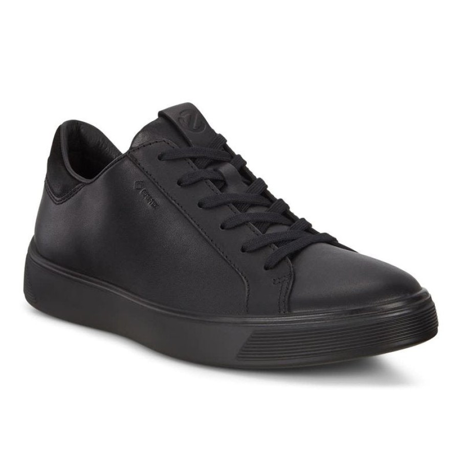 Shoes Ecco | Ecco Men'S Street Tray Gtx Sneaker - Black