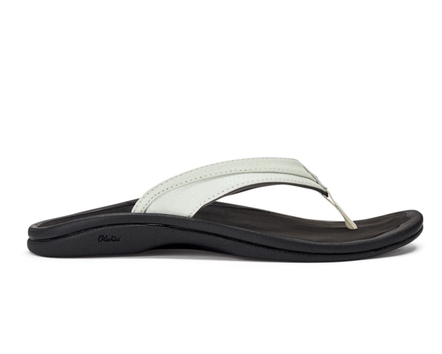 Sandals OluKai | Olukai - 'Ohana White/Black