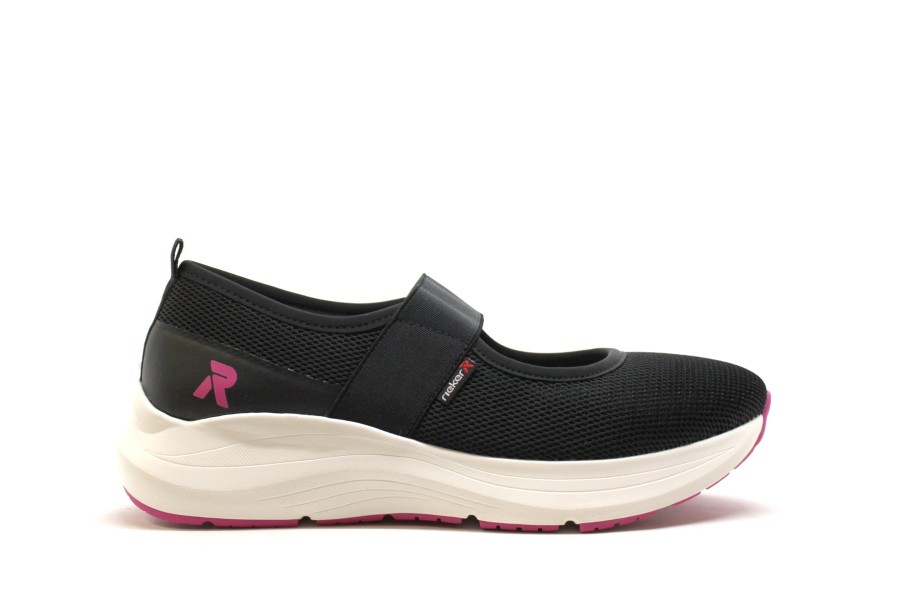 Athleisure Rieker Revolution | Rieker Revolution 42102-00 Black Slip On Shoe