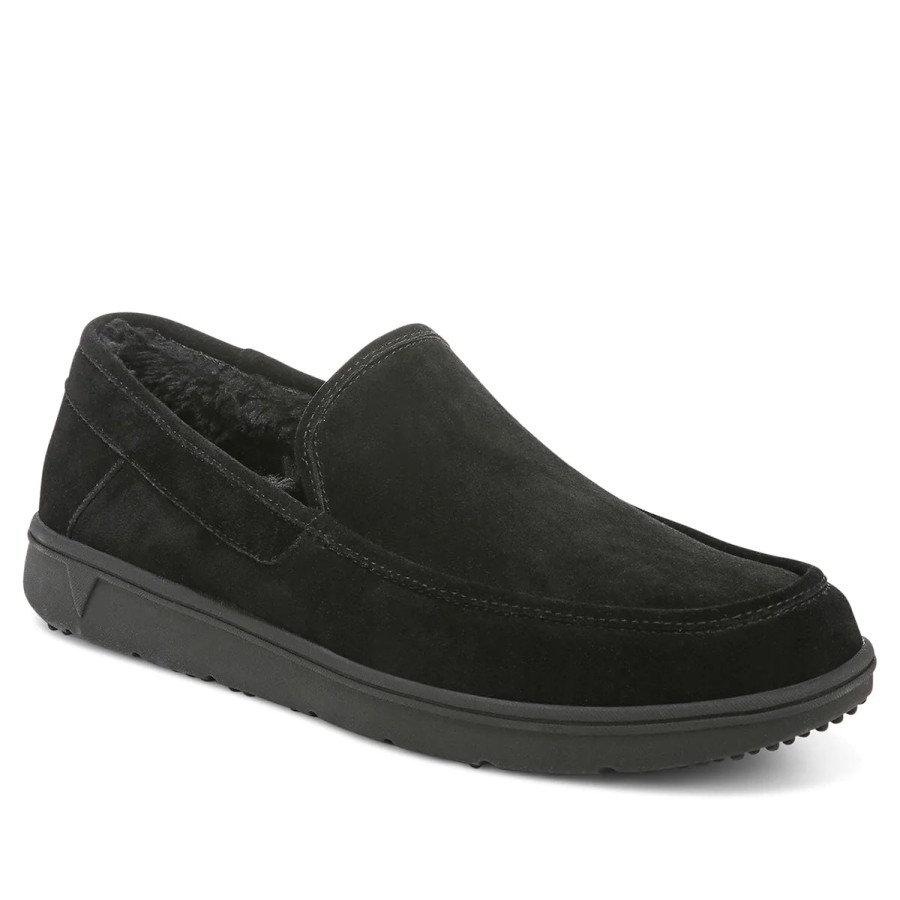 Slippers Vionic | Vionic Maverick Gustavo Black Men'S Slipper