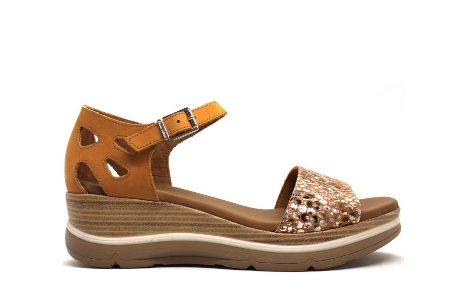 Sandals Paula Urban | Paula Urban 2-825 Nabuk Melocoton