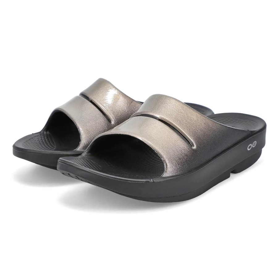 Sandals Oofos | Oofos Ooahh Luxe Slide - Latte