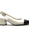 Shoes Peter Kaiser | Peter Kaiser 54509 Black Patent/Cream Leather