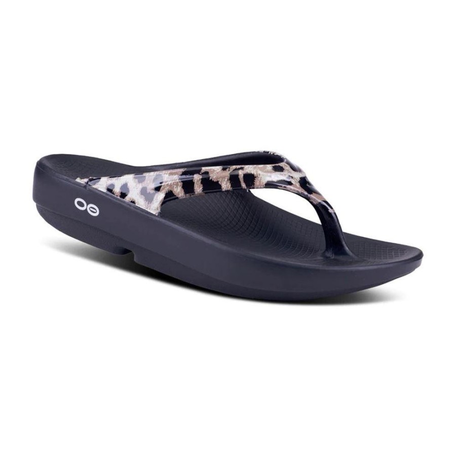 Sandals Oofos | Oofos - Oolala Luxe Cheetah