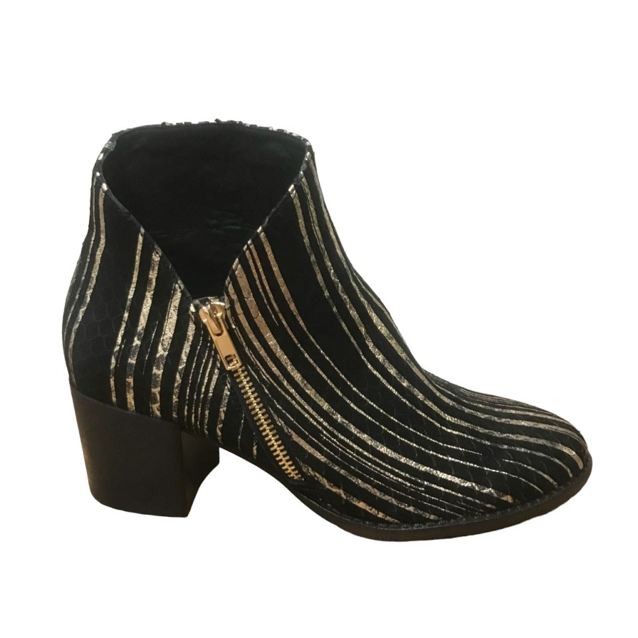 Booties Django & Juliette | Django & Juliette Marvin - Black Metallic