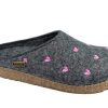 Slippers Haflinger | Haflinger Grizzly Cuoricini - Grey