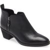 Waterproof Vionic | Vionic Cecily Black Leather Waterproof Bootie