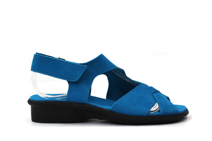 Sandals Arche | Arche Salome Sandal Vibrant Dark Turquoise Nubuck