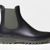 Rainboots Toni Pons | Toni Pons Cavour Black/Khaki Rubber Boot