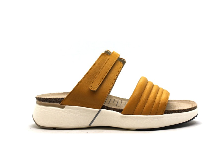 Sandals Naot | Naot Vesta Soft Marigold Leather Slide