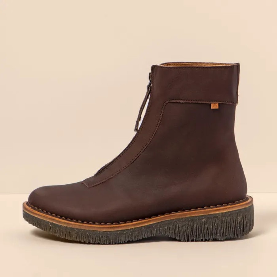 Booties El Naturalista | El Naturalista N5581 Wax Nappa Brown