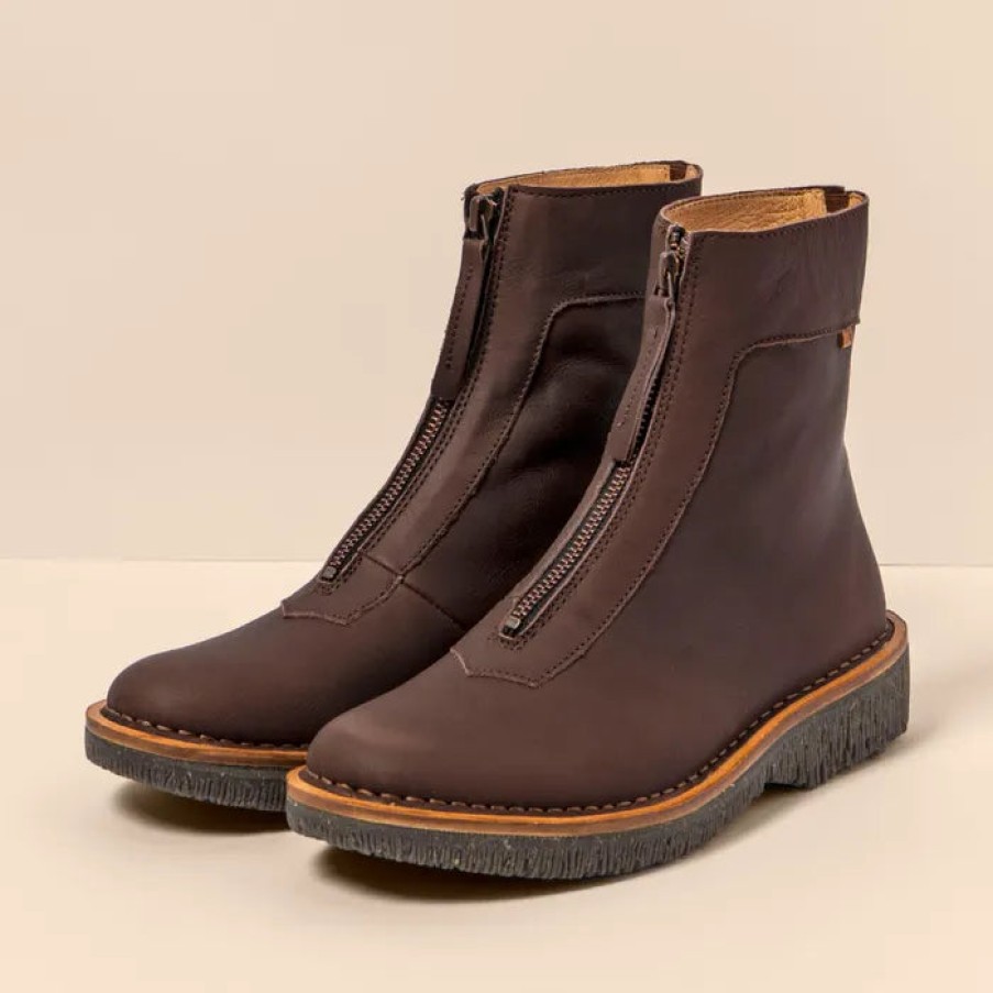 Booties El Naturalista | El Naturalista N5581 Wax Nappa Brown