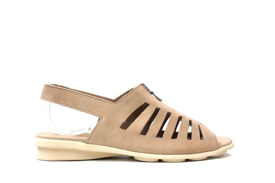 Sandals Arche | Arche Denhae Nude Slip On W/Zipper